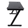 120cm Gaming Table Z Shape Stable Home Computer Desk For Gaming Monitor Keyboard