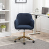 Home Office Study Desk Chair 360° Swivel Height Adjustable Computer Chair Blue