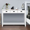 3 Drawers Console Table Hallway Storage Cabinet Sofa Side Table W/ Storage shelf