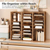 Wooden Literature Organizer 27-Slot File Organizer Classroom Mailbox