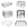 Pet Playpen Fence DIY Playpen Puppy Dog Cat Animal Cage Exercise Metal PP Indoor