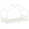 Single Kids Beds Pine Wood House Bed Frame Toddler Children Bedroom Bedstead