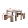 Rectangle Dining Tables for 2-4 Small Space, Wooden Kitchen Table Home/Office