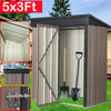 Garden Shed Metal Apex Roof Outdoor Storage Tool Organizer Heavy Duty Store Shed