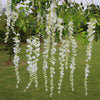 1/3/12/24pcs Artificial Wisteria Flower Garland Vine Wedding Party Hanging Decor