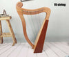 Professional Irish Harp Kelkin Lya 15-strings 19-strings Lyre With Tuning Wrench