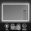 LED Illuminated Large Bathroom Mirror with Demister Touch Switch Light Wall