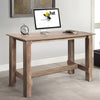Wooden Dining Table Large Computer Desk Writing Workstation with Hollow Design