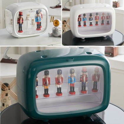 Action Figures Display Case Dustproof Large Box Clear Collectibles Model Cabinet