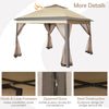 11 ft×11 ft Pop up Gazebo Tent Portable Canopy Shelter Mesh Netting w/Carry Bag