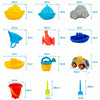 Kids Sand and Water Table 18 Pcs Children Beach Activity Toy Set W/Umbrella Hole