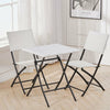 Three-Piece Rattan Garden Furniture 2 Seat Bistro Table Chair Outdoor Patio Set