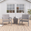 Garden Slatted Furniture Bistro Set 3Piece Chair Table Balcony Patio Pool Outdoo