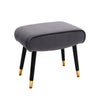 Vintage Velvet Pouffe Stool Footstool Living Room Foot Rest Stool Vanity Chair