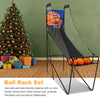 Folding Arcade Basketball Game Kids Basketball Game Machine W/ Electronic Scorer