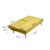 Yellow Sofa Bed 3 Seater Fabric Click Clack Sleeper Sofabed Couch Recliner