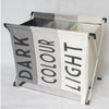 Large 3Section Laundry Bin Clothes Storage Basket Folding Washing Bin Waterproof