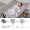 Baby Nappy Changing Table with Wheels and Storage Folding Infant Care Station