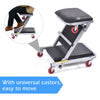 Foldable Under Car Creeper 2 In 1 Mechanic Trolley Stool Garage Work W/ Headrest