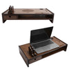 TV Monitor Stand Bamboo Computer Laptop Table Riser Shelf for Home Office Supply