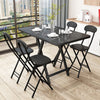 Foldable Kitchen Dining Room Table with Chairs Indoor Outdoor Portable Furniture
