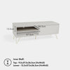 TV Unit Cabinet Stand Light Grey Modern w/ Storage Cupboard & Shelves |