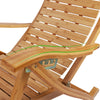 Sun Lounger Garden Chair Nap Chair Foldable Deck Rocking Chair with Foot Massage