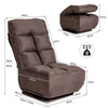 Folding Floor Gaming Chair 360-Degree Swivel Lazy Sofa Floor Chair Adjustable
