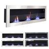 Bio Ethanol Fire BioFire Fireplace 2 Burner Heater Wall Mounted/Inset Install UK