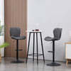 2x Bar Stools Breakfast Comfortable Swivel Gas Lift Kitchen Stool Leather Chairs