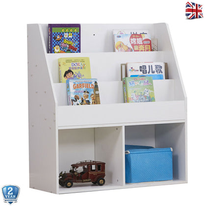 Children Bookcase Kids Rack Storage Display Book Shelving Unit Organizer Holder