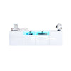 TV Unit Cabinet 180cm Width LED Light High Gloss with 2 Door 4 Drawers Sideboard