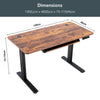 Computer Desk Gaming Table Electric Standing Desk Height Adjustable Workstation