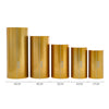 5Pcs Wedding Cylinder Pedestal Display Cake Rack Plinths Pillars Gold Art Decor