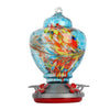 Garden Birds Feeders Attractive Design Glass Beautiful Bird Water Feed Container