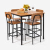 5 Pieces Dining Set Kitchen Table & 4 Chairs Set Dining Kitchen Furniture Modern