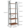 5 Tier Metal Ladder Shelf Shelving Display Rack Plant Stand Storage Shelves Home