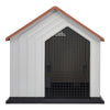 Large Plastic Dog Kennel Pet House Weatherproof Indoor Outdoor Animal Shelter XL