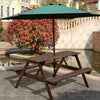 6/8Seater Picnic Table and Bench Set Wooden Outdoor Garden Pub Bench Party Table