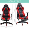 Executive Racing Gaming Computer Office Chair Adjustable Swivel Recliner Leather