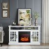 Fireplace TV Stand for TVs up to 55 Inches With 1400W Electric Fireplace Insert