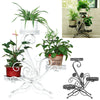 Stylish Flower Shape Metal Plant Display Shelf Rack Stand Living Room Decor