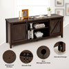 TV Stand for TVs up to 65 Inches Wooden Farmhouse TV Cabinet Media Entertainment