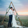 Stable Triangle Wedding Arch Wood Backdrop Stand Garden Outdoor Farmhouse Theme