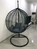 Hanging Egg Chair Cocoon With Cushion Rattan Style Double Single White Black New