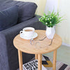 Rustic Wooden Corner Sofa Side Coffee Table Top Smooth Touch Multi Purpose Table