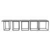 5-in-1 Stool Set Nested Stools Sofa Footstool Cube Combination Dining Chair Seat