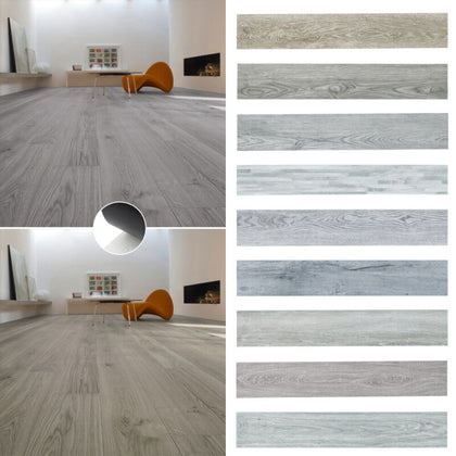 5m²/36pcx Tiles Thick Self-adhesive Luxury PVC Floor Flooring Planks Waterproof