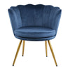 Genesis Flora Accent Tub Chair Scallop Armchair Petal Back With Golden Legs