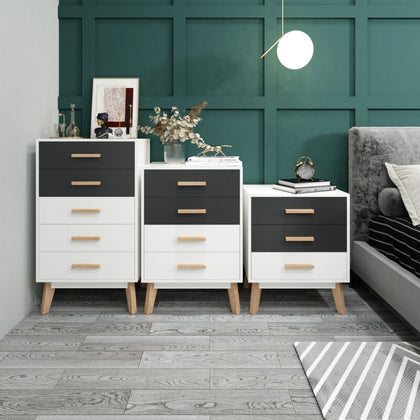 Modern Chest of Drawers 3/4/5 Drawers Bedside Table Cabinet Bedroom Furniture